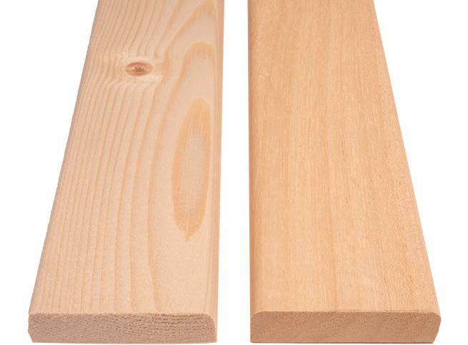 Molduras e acabamentos para sauna