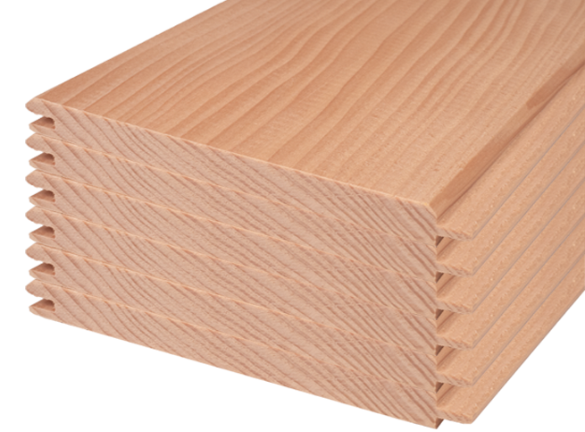 Revestimento em madeira para sauna