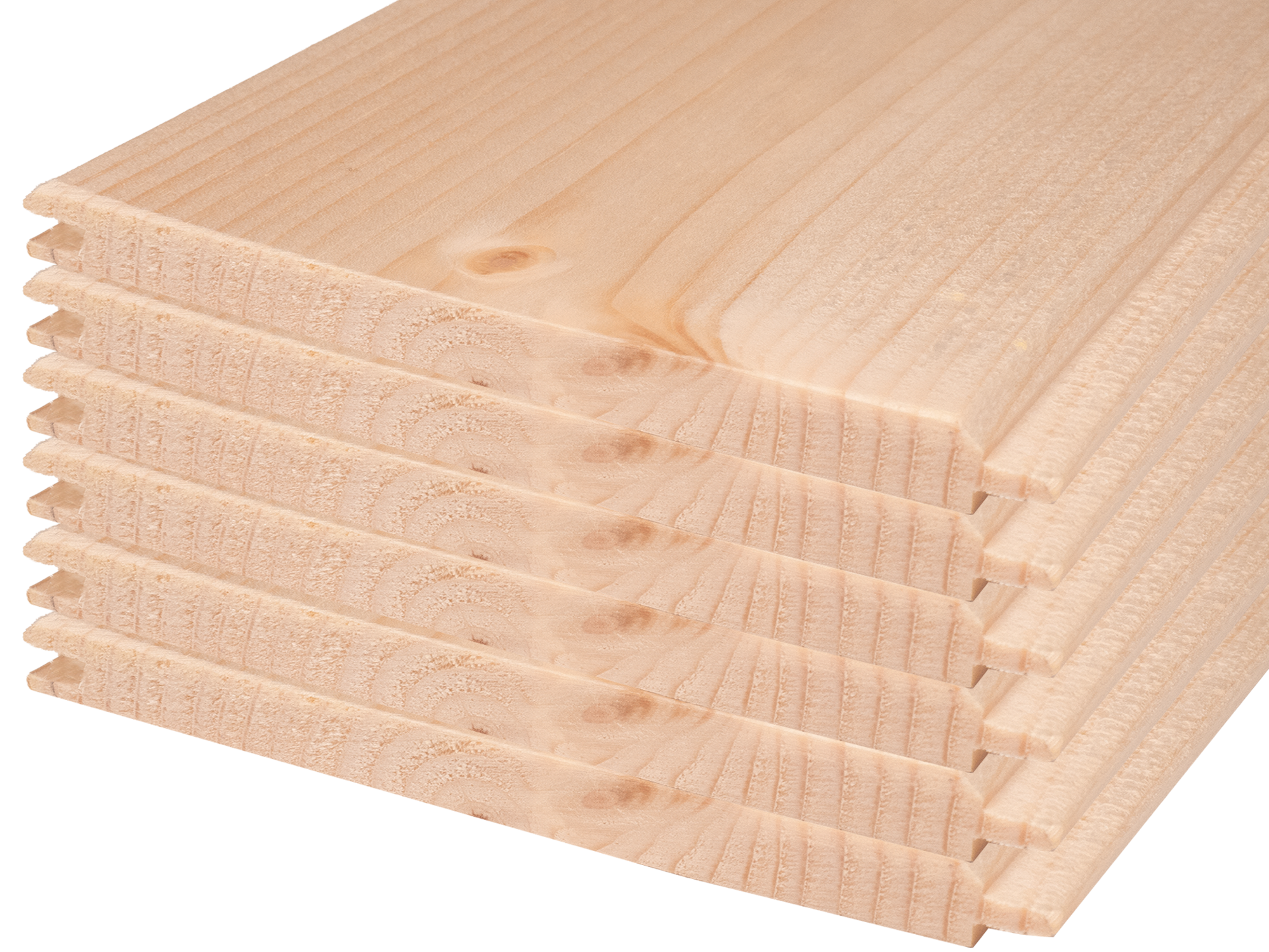 Spruce sauna cladding