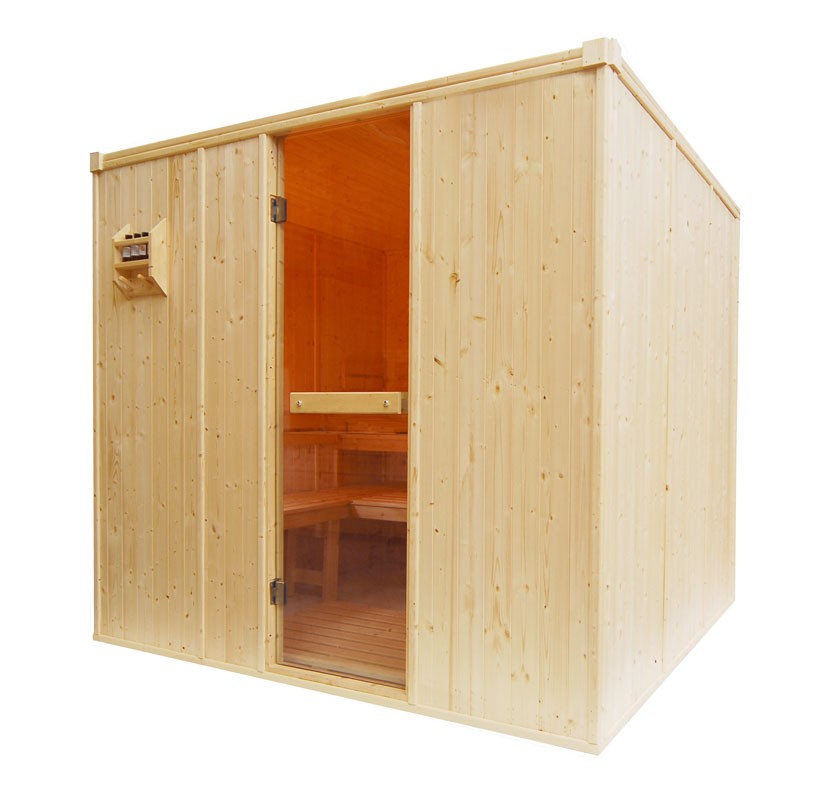 7 Person Traditional Sauna Cabin - 2170 x 1960 x 1950mm - OS3035