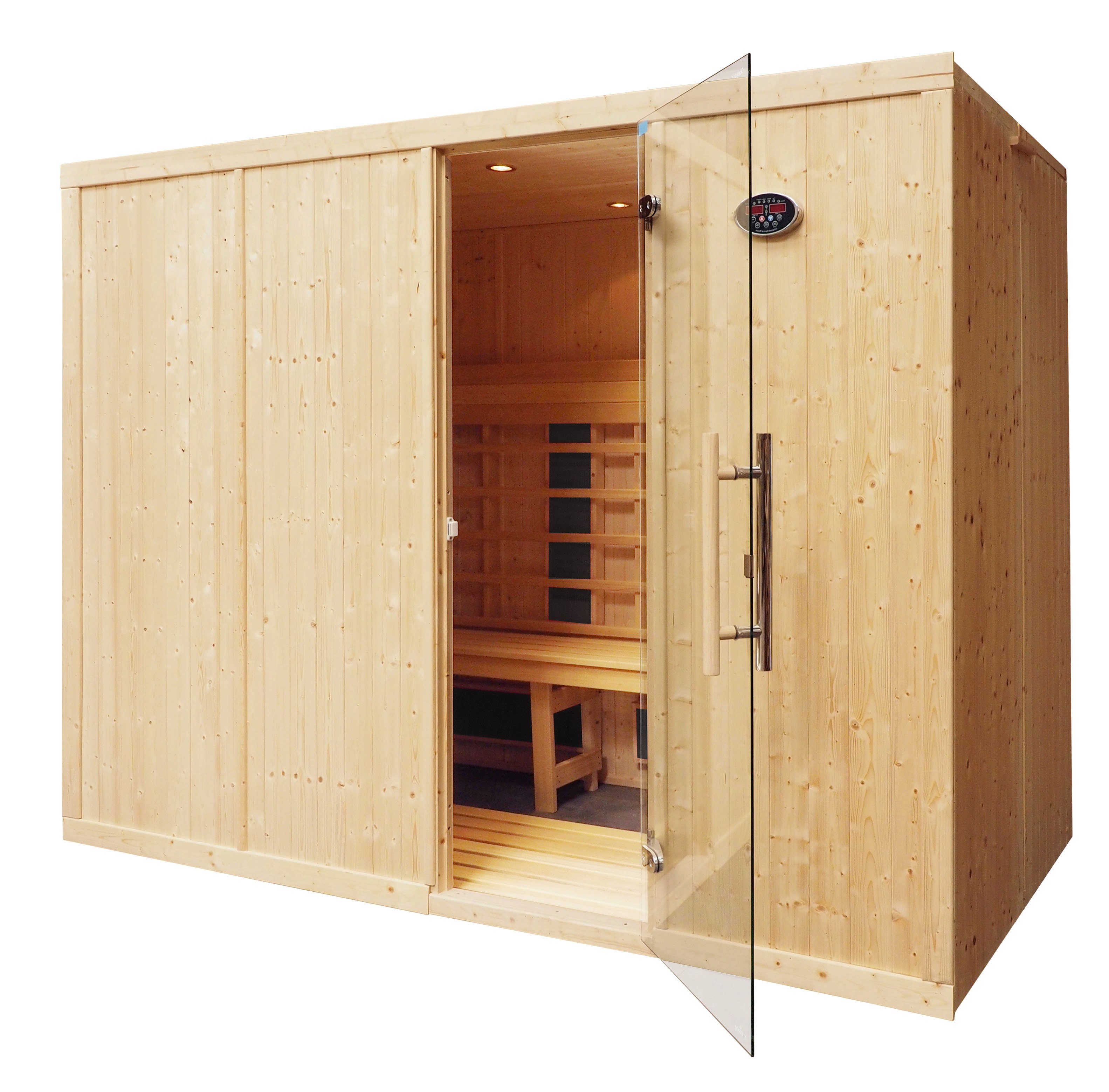 5 Person Commercial Infrared Sauna L Benches IR2040L