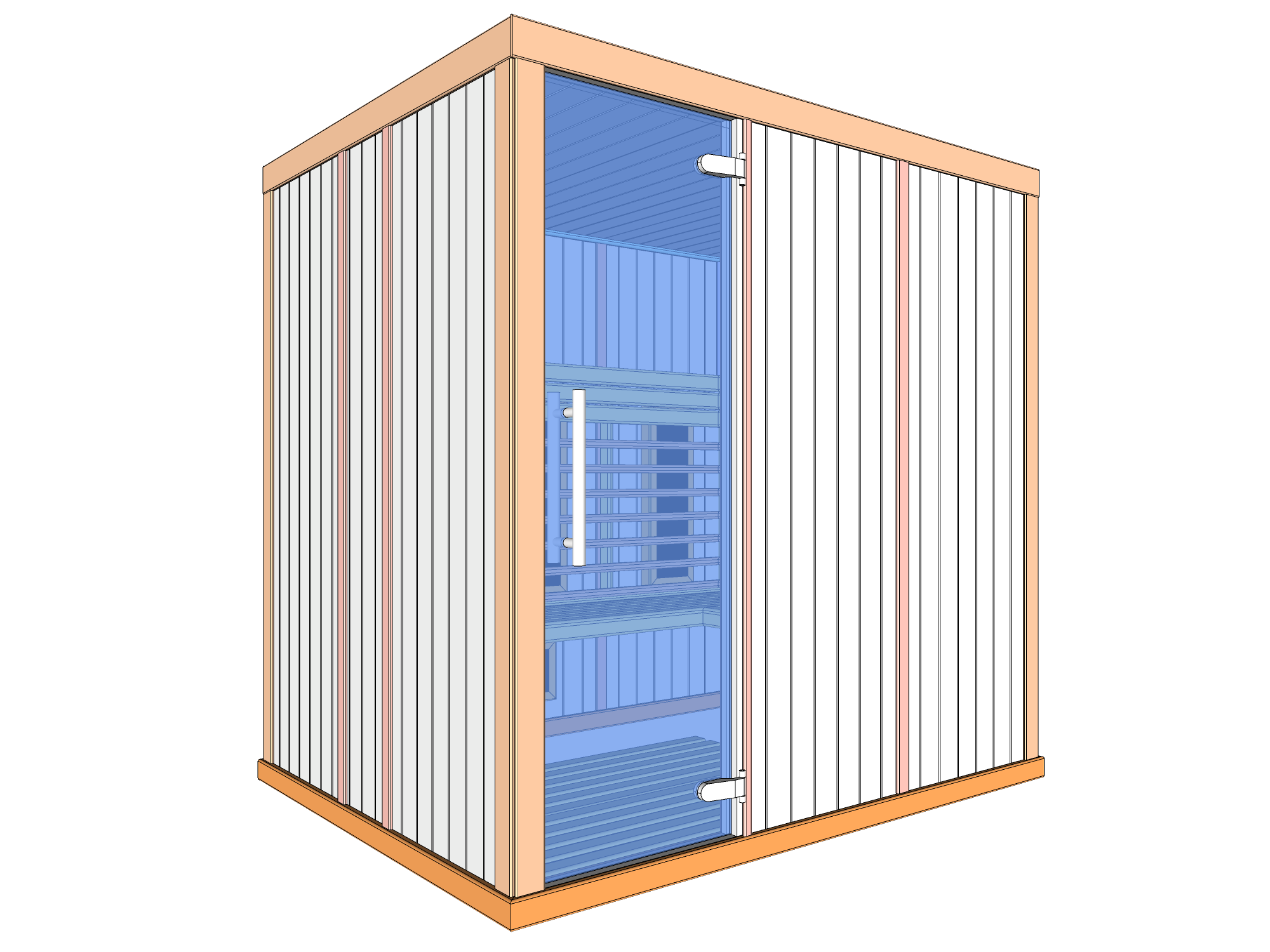 Traditional Sauna 1 Person SA-1020-A By Oceanic Saunas