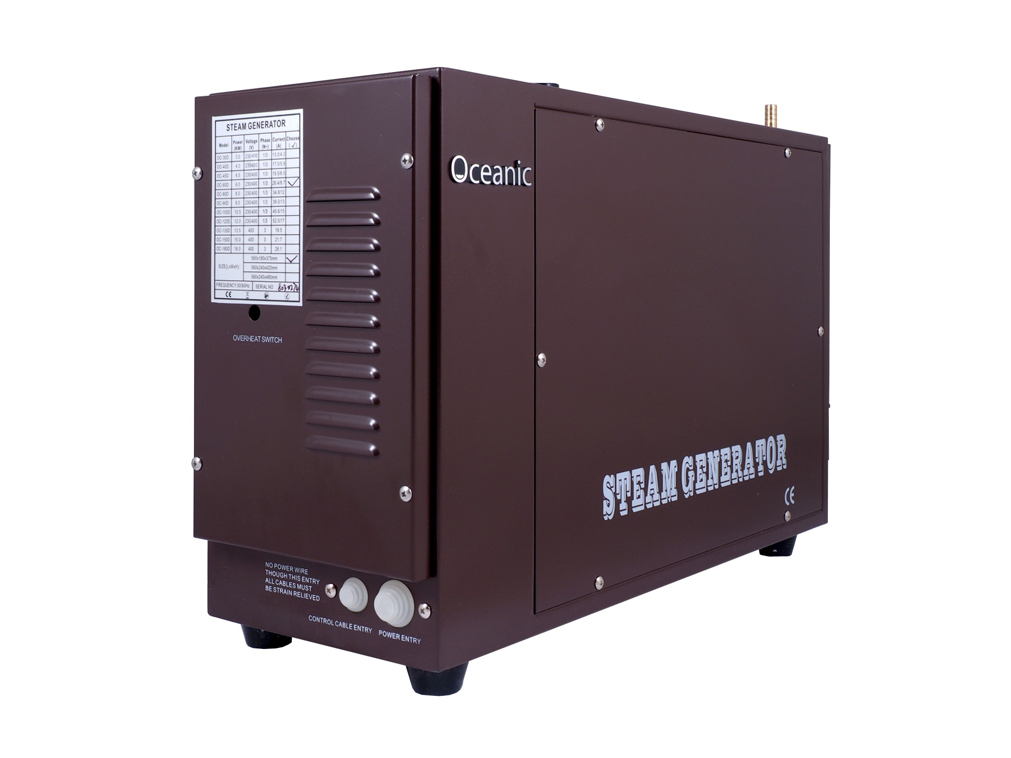12kW Heavy Duty Commercial OCD Steam Generator 