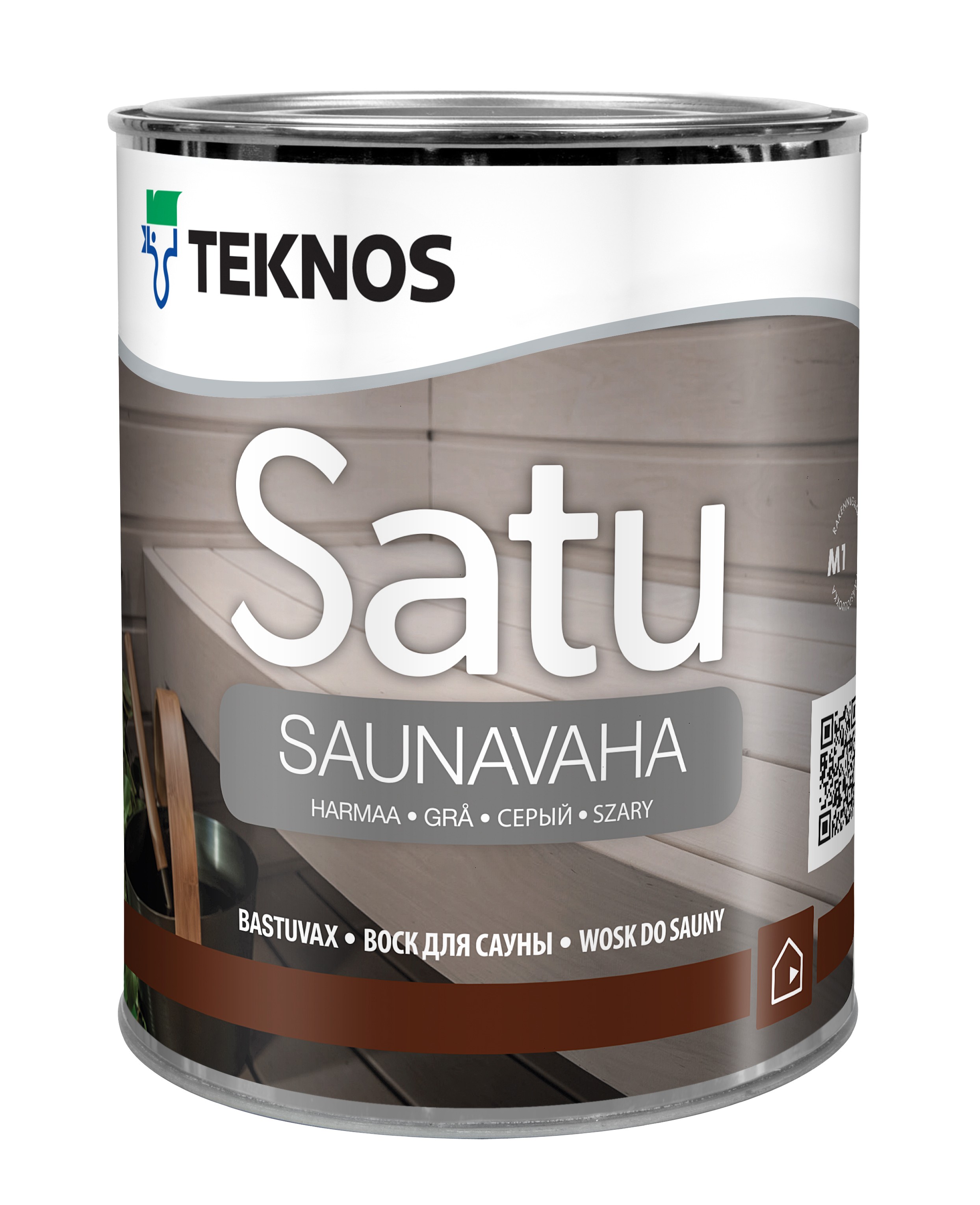 Sauna Paint Wax - Ash Grey 0.9L