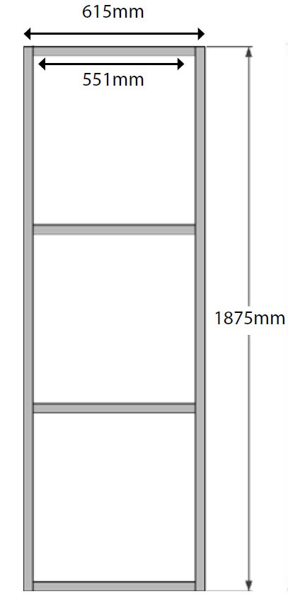 Sauna panel internal frame kit