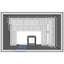 C3050 Light Duty Commercial Finnish Sauna Cabin