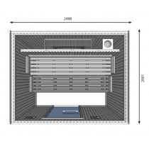 7 Person Heavy Duty Commercial Sauna HD3040BB