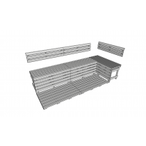 Modular Bench Kit - Single Height - For Traditional Sauna Cabins 