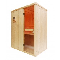 2 Person Traditional Sauna Cabin - 1560 x 1040 x 1950mm - OS1525