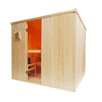 5 Person Traditional Sauna Cabin - 2170 x 1660 x 1950mm - OS2535