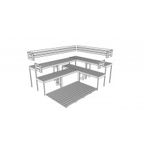 D3040 - Sauna Bench, Backrest & Floor Mat Kit