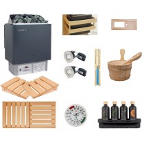 Domestic Deluxe Sauna Kit with Built in Control Heater 