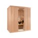 1530 finnish sauna cabin - hemlock  cladding - clear glass - A layout