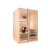 2020 finnish sauna cabin - spruce  cladding - clear glass  - B layout
