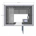 Bench layout for Saunarium cabin D2030