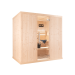 2030 finnish sauna cabin - spruce  cladding - clear glass  - A layout