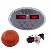 Programming keypad and control, steam nozzle and steam button on demand