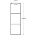 Structure interne pour panneaux de murs et plafond de la cabine de sauna