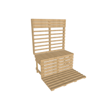 Banquette modulable pour sauna infrarouge