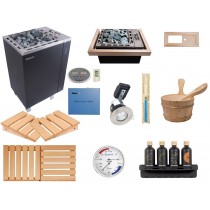 Kit d'installation Saunarium : poêle à sauna combiné vapeur *Deluxe* Oceanic Saunas