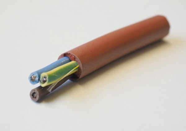 Cable de silicona resistente al calor, 3 hilos