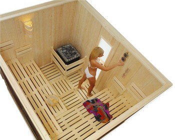 Cabina de sauna finlandesa - 5 personas - OSC3030 - Comercial light duty