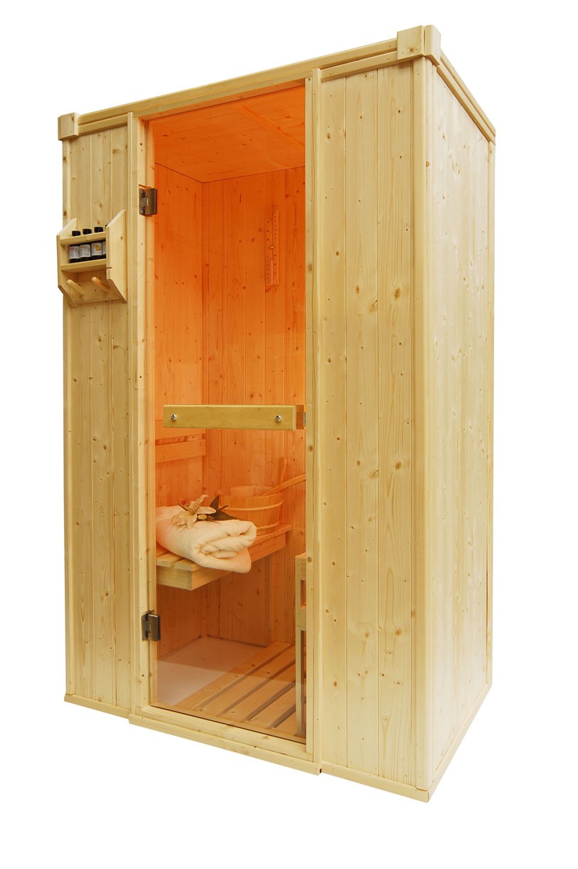 Cabina de sauna finlandesa - 1 persona - 1250 x 730 x 1950mm - OS1020