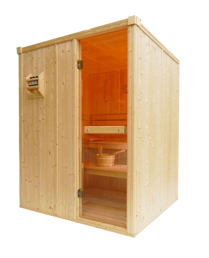 Cabina de sauna finlandesa - 3 personas - 1560 x 1350 x 1950mm - OS2025