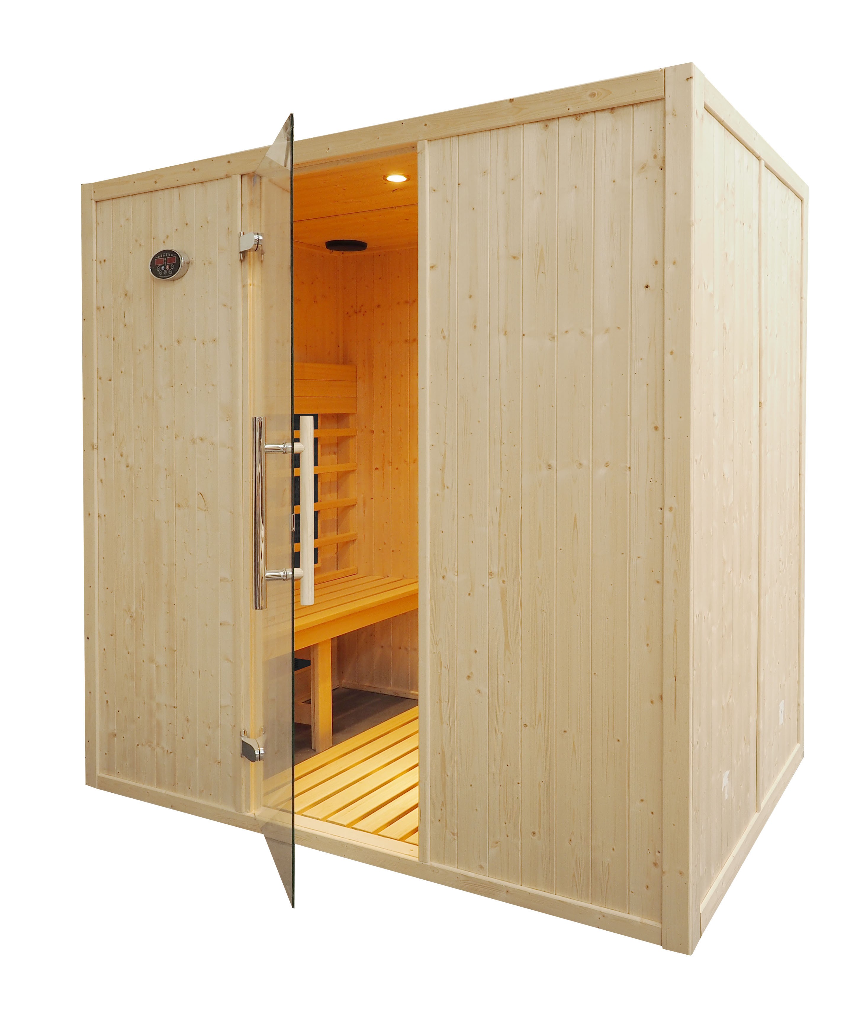 Cabina de sauna infrarrojos - 4 personas - bancos paralelos - IR2030