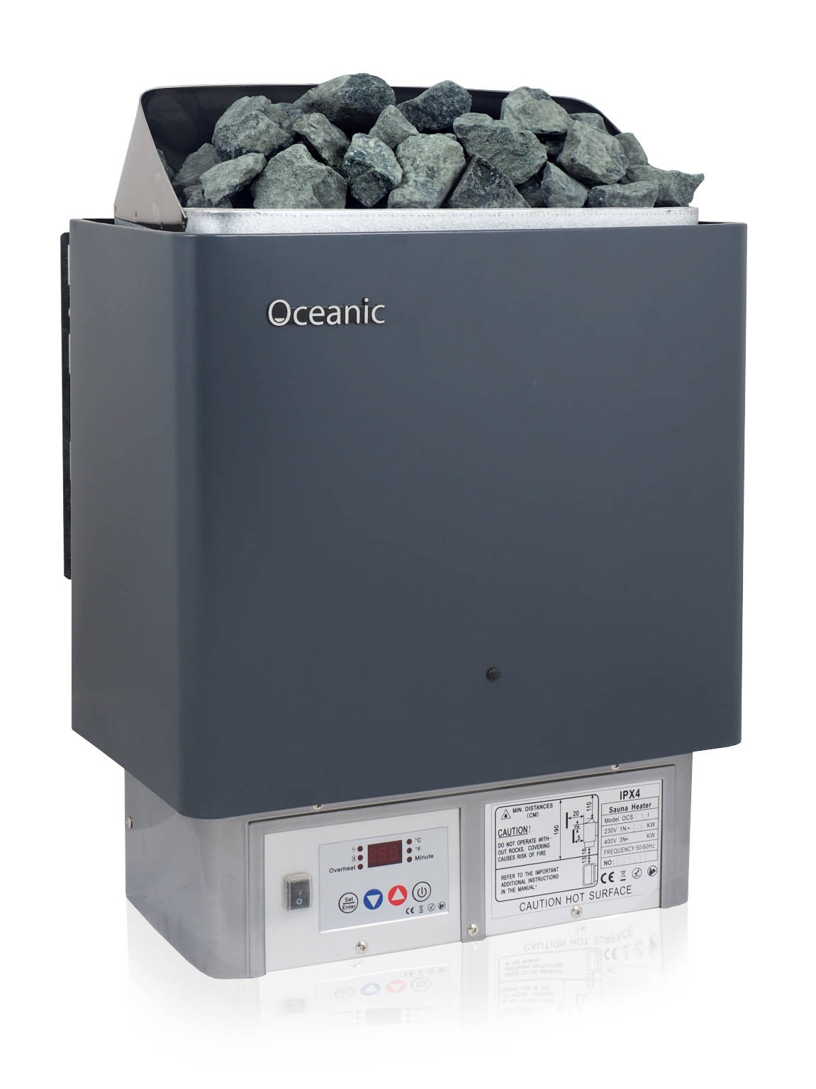 Calentador de sauna con mando de control digital integrado BIC Oceanic 6kW