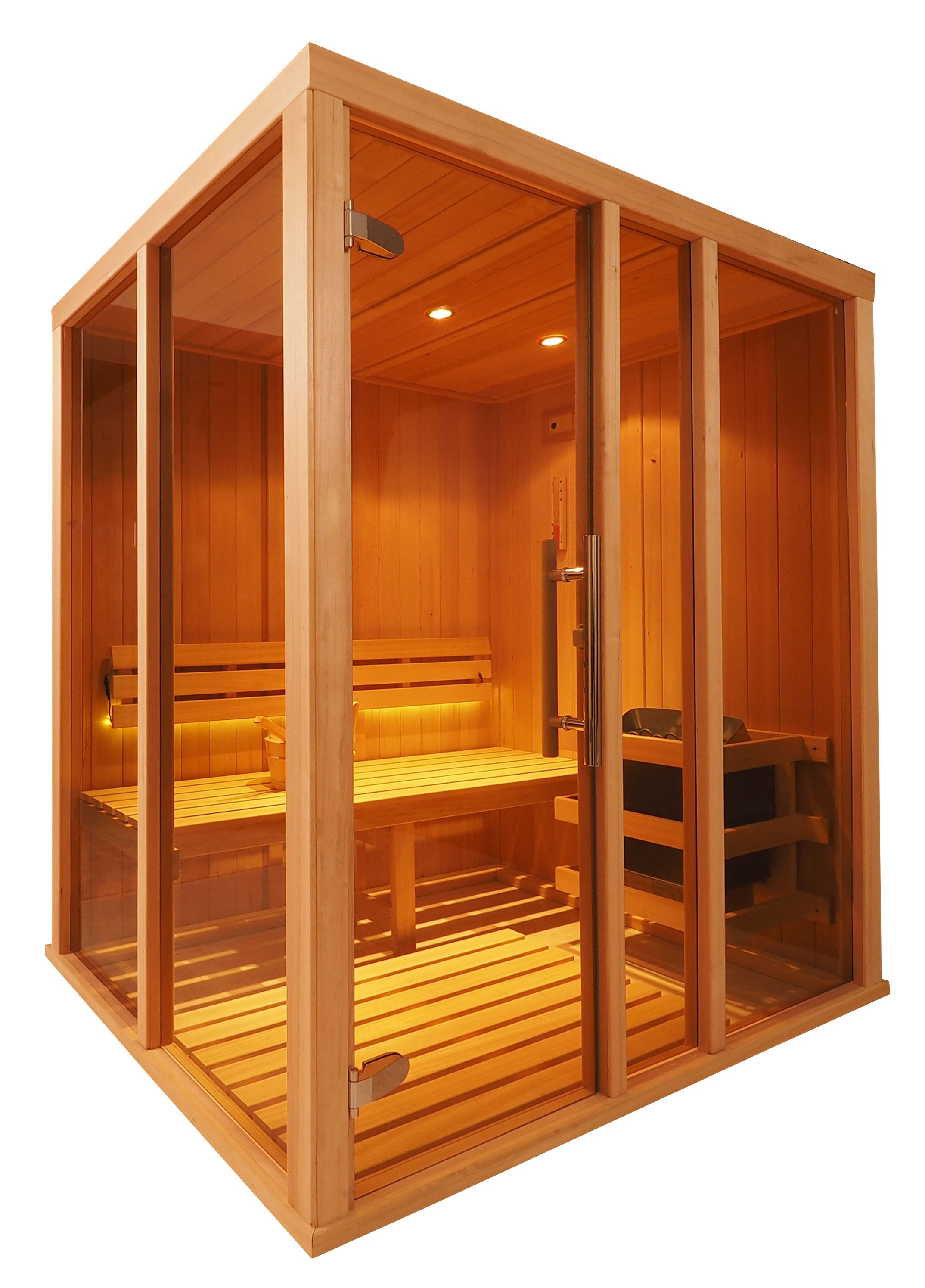 Cabina de sauna finlandesa Vision 2 Personas – V2025