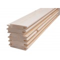 Tarima de abeto para revestimiento de sauna finlandesa - machihembrado - 95x18mm - Pack de 6 unidades de 2093mm