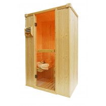 Cabina de sauna finlandesa - 1 persona - 1250 x 730 x 1950mm - OS1020
