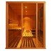 V2530 - Cabina de sauna finlandesa Vision para 4-5 personas con madera Hemlock, Abachi y dos paredes de cristal ahumado Oceanic Saunas