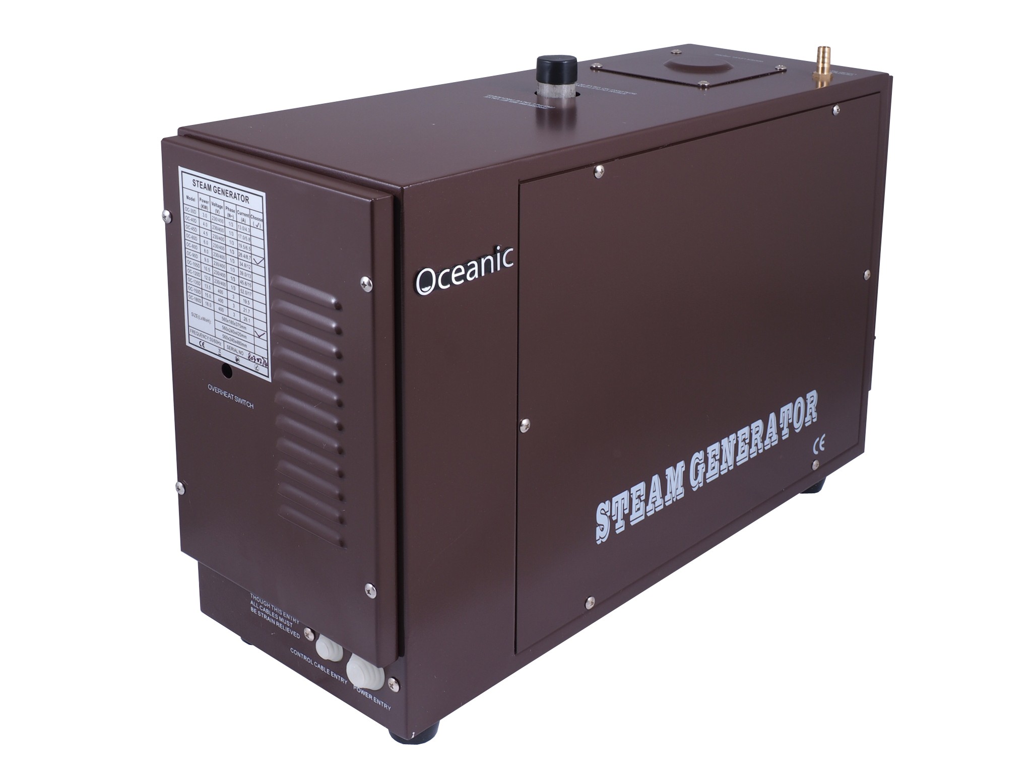 Gerador de vapor OCD de 6kW - uso profissional contínuo