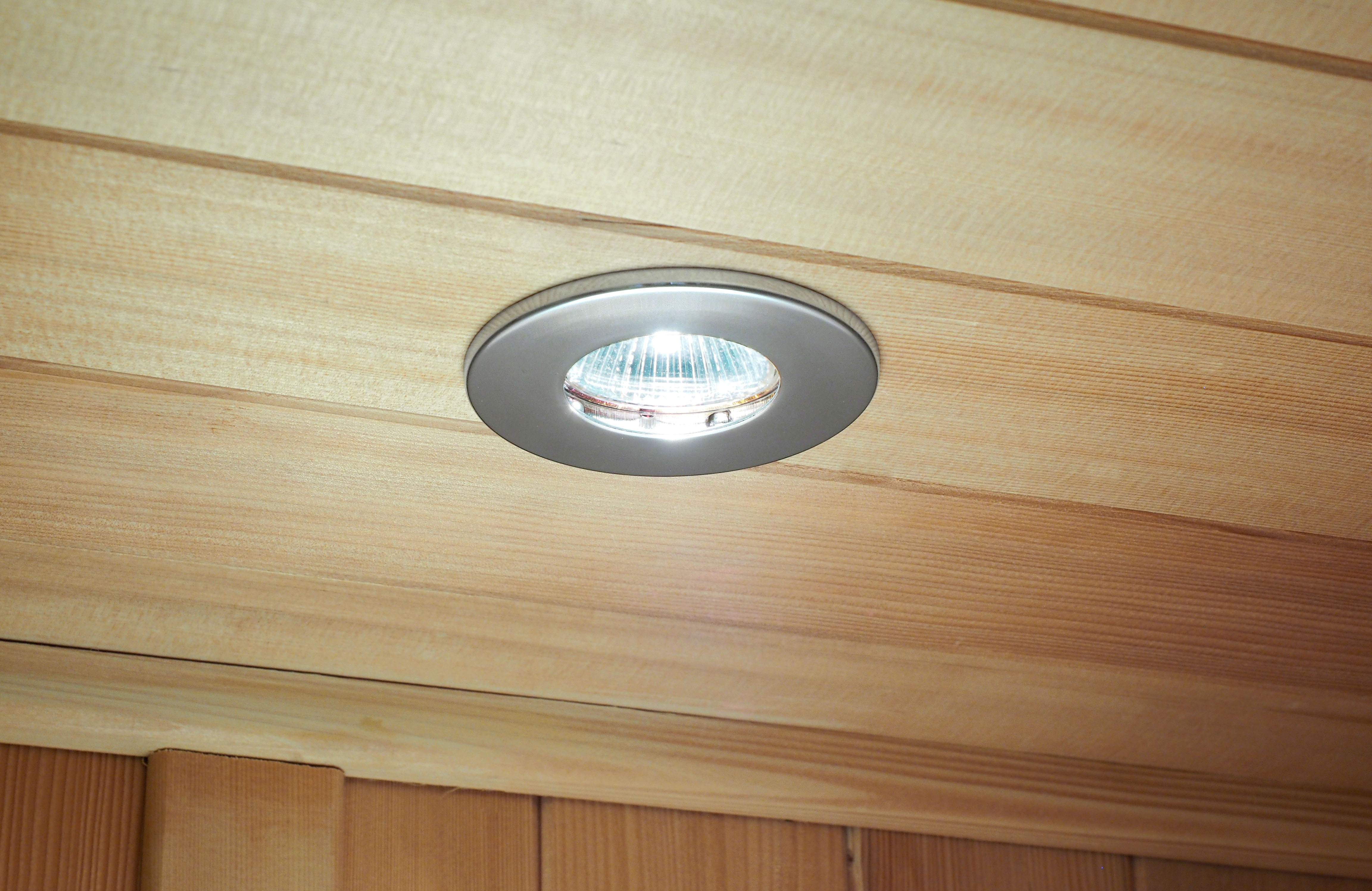 Luzes spotlight cromadas de 12V para sauna de infravermelho