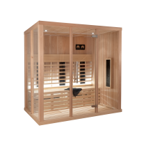 SAUNA DE INFRAVERMELHOS IR2030 - DESIGN C - REVESTIMENTO HEMLOCK