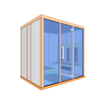 SAUNA DE INFRAVERMELHOS PARA 4 PESSOAS SA-IR2530P - BANCOS PARALELOS - DISEÑO B