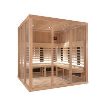 SAUNA DE INFRAVERMELHOS 2030L – DESIGN C - REVESTIMENTO HEMLOCK