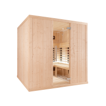 SAUNA DE INFRAVERMELHOS 2030L – DESIGN C - REVESTIMENTO HEMLOCK