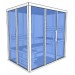 Desenho da cabine de sauna Oceanic V2030 em hemlock e vidro