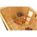 Interior duma cabine de sauna profissional Oceanic