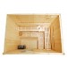 Interior duma cabine de sauna profissional Oceanic OSC3040