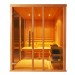 Cabine de sauna Oceanic V2025 em hemlock e vidro 