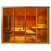 Cabine de sauna Oceanic V2040 em hemlock e vidro