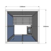 Sauna finlandese Vision da 2 posti - V2020 