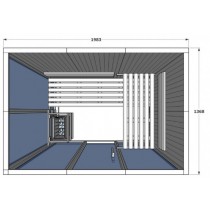Sauna finlandese Vision da 3 posti - V2030 