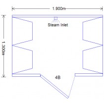 Bagno turco casalingo in acrilico da 4 posti - 4B