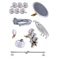 Kit doccia con getti idromassaggio