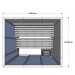 Planimetria cabina sauna finlandese Vision Oceanic V2530